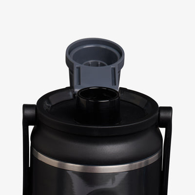 Lid View | 36 Oz Twist ‘n’ Chug Bottle::Gloss Carbonite::Leakproof Twist ‘n’ Chug lid