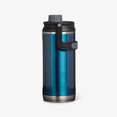 Profile View | 36 Oz Twist ‘n’ Chug Bottle::Gloss Modern Blue::Tuck Tight handle