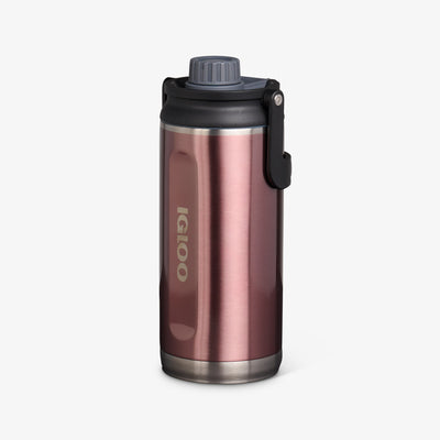 Angle View | 36 Oz Twist ‘n’ Chug Bottle::Gloss Flamingo::No-look-sip indicator