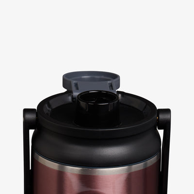Lid Open View | 36 Oz Twist ‘n’ Chug Bottle::Gloss Flamingo::Leakproof Twist ‘n’ Chug lid