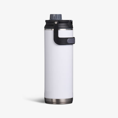 Profile View | 46 Oz Twist ‘n’ Chug Bottle::White::Tuck Tight handle