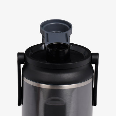 Lid View | 46 Oz Twist ‘n’ Chug Bottle::Gloss Carbonite::Leakproof Twist ‘n’ Chug lid