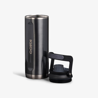Lid Off View | 46 Oz Twist ‘n’ Chug Bottle::Gloss Carbonite::Double-wall, vacuum-insulated