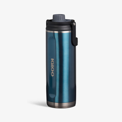 Angle View | 46 Oz Twist ‘n’ Chug Bottle::Gloss Modern Blue::No-look-sip indicator