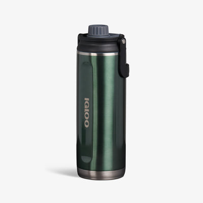 Angle View | 46 Oz Twist ‘n’ Chug Bottle::Gloss Spruce::No-look-sip indicator