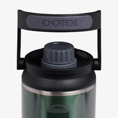 Lid View | 46 Oz Twist ‘n’ Chug Bottle::Gloss Spruce::1/4 turn chugger cap