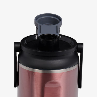 Lid Open View | 46 Oz Twist ‘n’ Chug Bottle::Gloss Flamingo::Leakproof Twist ‘n’ Chug lid