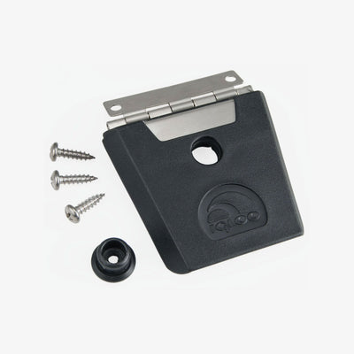 Large View | Hybrid Stainless Steel and Plastic Universal Latch and Button in Black, Stainless Steel at Igloo Accessories