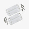 Large View | Standard Plastic Universal Hinges in White with screws at Igloo Accessories