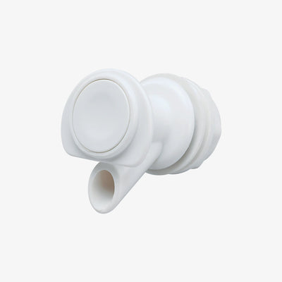 Large View | Standard Push Button Spigot For 2-10 Gallon Water Jugs in White at Igloo Replacement Parts