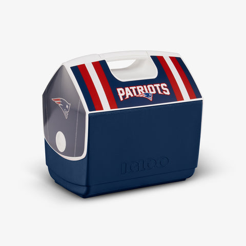 Angle View | New England Patriots Jersey Playmate Elite 16 Qt Cooler::::Iconic tent-top design